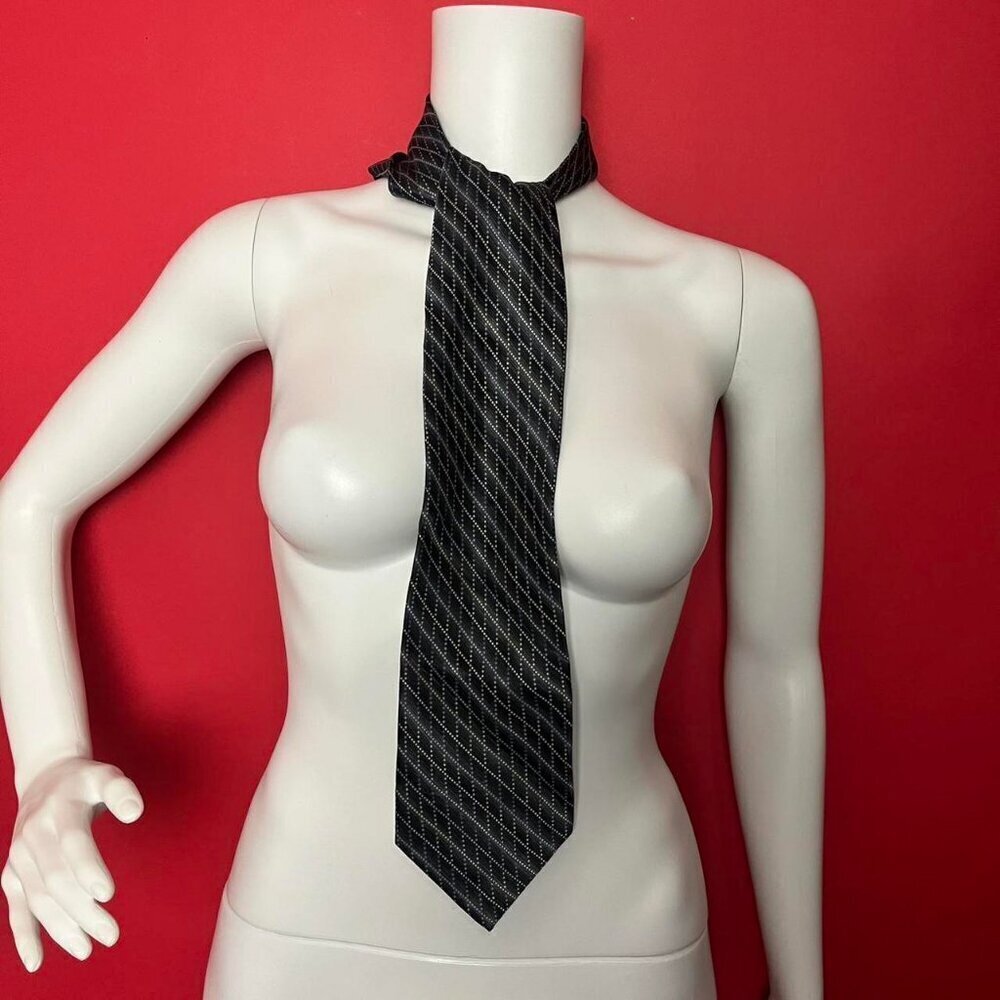 Premiere collection / Plaid tartan patterned dress tie💙🖤​​​​​